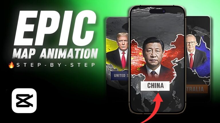 Make epic capcut map animation