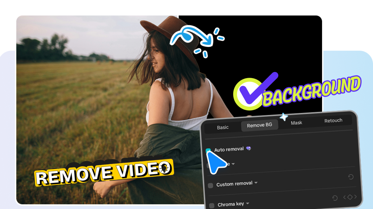 remove video background using capcut